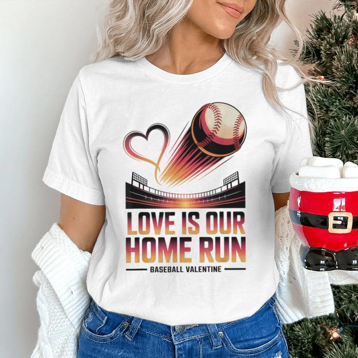 Baseball Valentine Forever On Deck For You Unisex T-Shirt