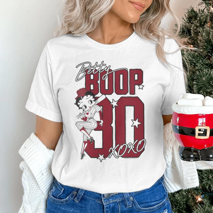 Betty Boop Baseball Logo Jersey With Stars Cute Cartoon Unisex T-Shirt Betty Boop Baseball Logo Jersey With Stars Cute Cartoon Unisex T-Shirt