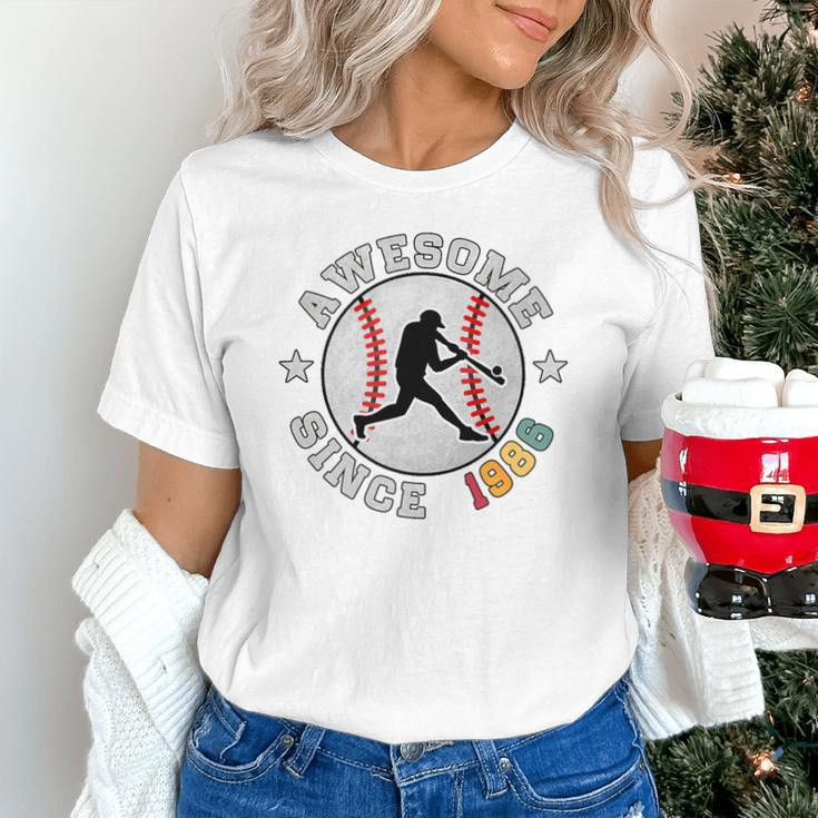 Birthday Baseball Lover 40 Years Old Awesome Since 1986 Premium Tri-Blend Unisex T-Shirt Birthday Baseball Lover 40 Years Old Awesome Since 1986 Premium Tri-Blend Unisex T-Shirt