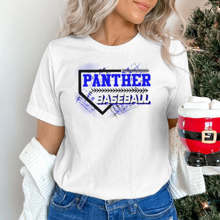 Blue Panther Baseball Home Plate Game Day Mascot Panther Unisex T-Shirt Blue Panther Baseball Home Plate Game Day Mascot Panther Unisex T-Shirt