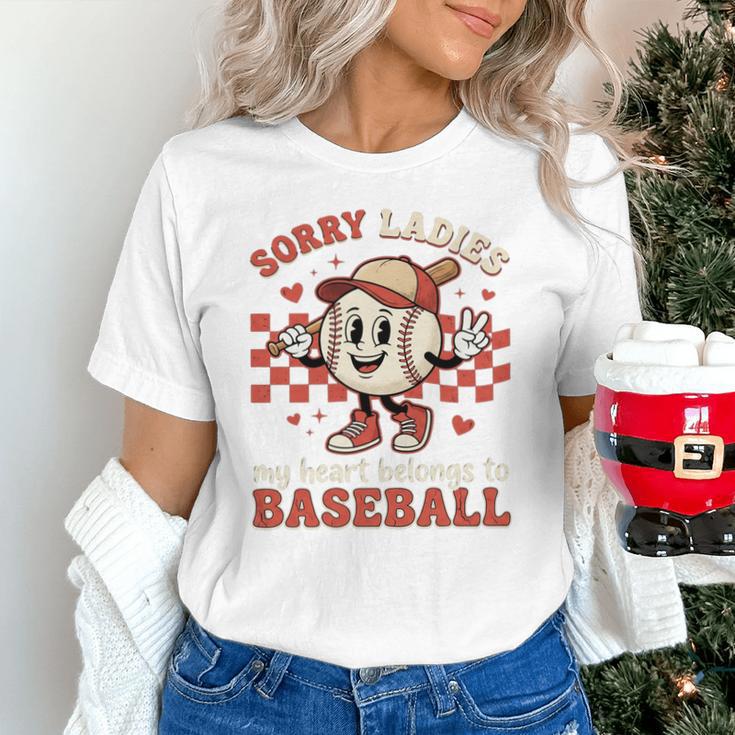 Boys & Women Men Baseball Valentine With Hearts Sporty Love Unisex T-Shirt Boys & Women Men Baseball Valentine With Hearts Sporty Love Unisex T-Shirt