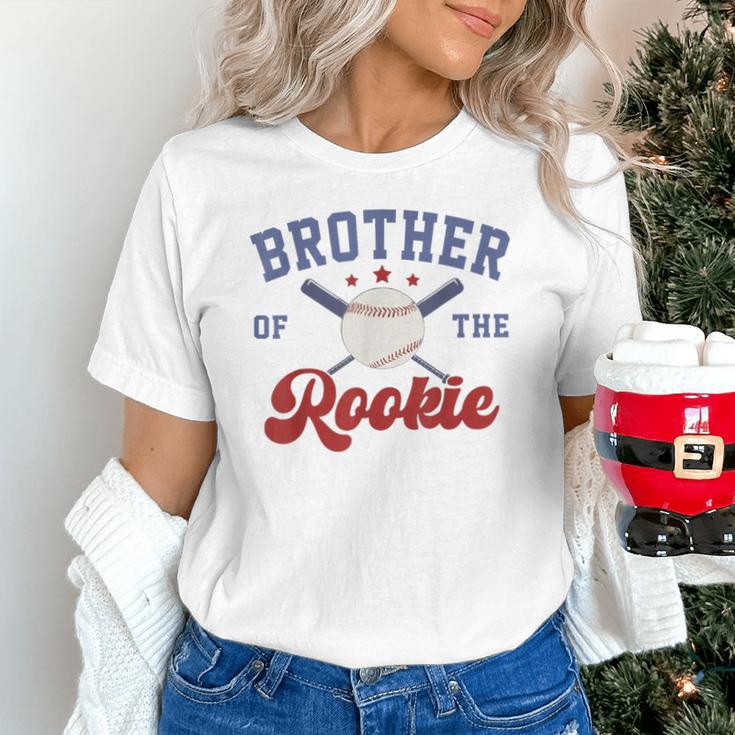 Brother Of Rookie 1st Birthday Baseball Boy Family Matching Unisex T-Shirt