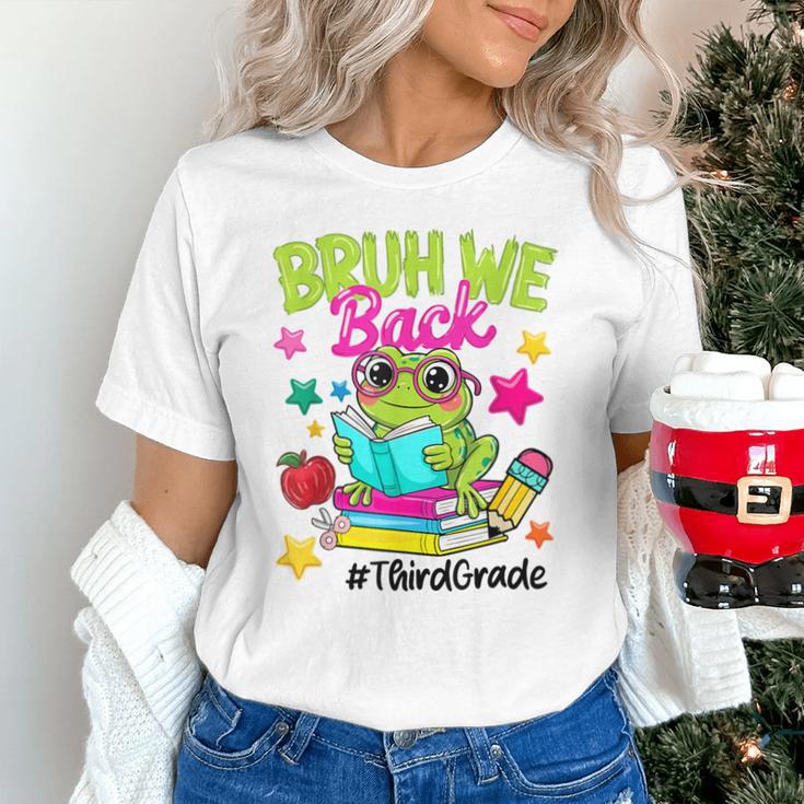 Bruh We Back Third Grade Cute Frog Back To School Unisex T-Shirt Bruh We Back Third Grade Cute Frog Back To School Unisex T-Shirt