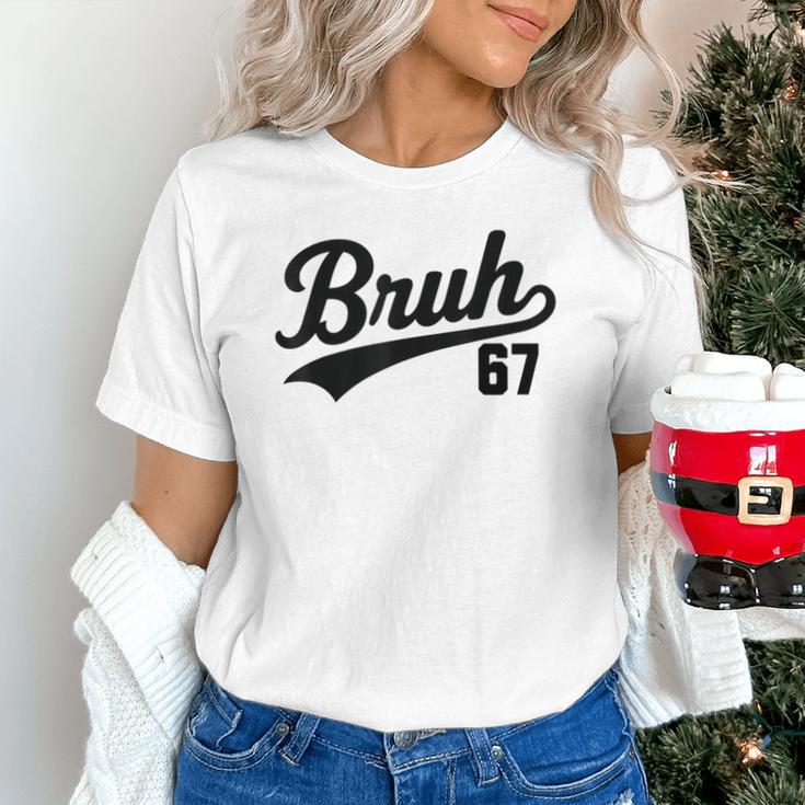 Bruh Baseball Style Number 67 Sports Bro Slang Meme Brother Unisex T-Shirt Bruh Baseball Style Number 67 Sports Bro Slang Meme Brother Unisex T-Shirt