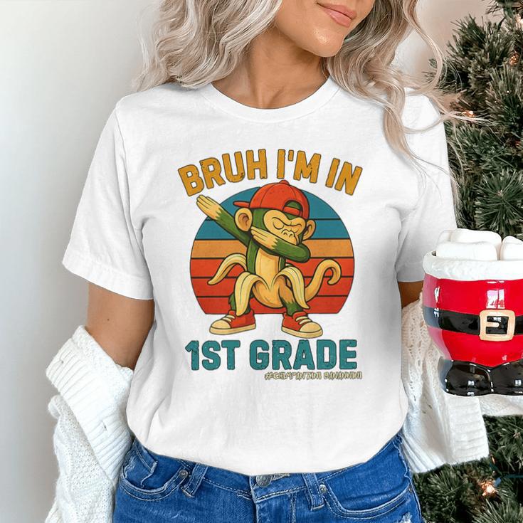 Bruh I’m In 1st Grade Italian Brainrot Meme Back To School Premium Tri-Blend Unisex T-Shirt