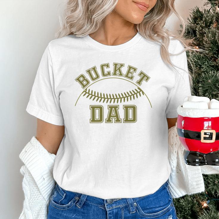 Bucket Dad Softball Dad Baseball Player Dad Unisex T-Shirt