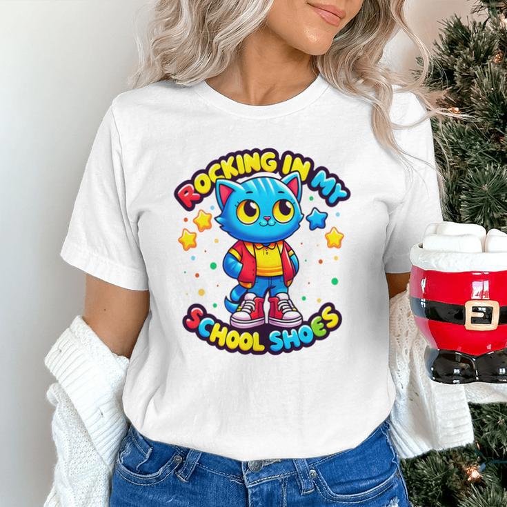 Cat Rocking In My School Shoes Fun Back To School Kids Boys Premium Tri-Blend Unisex T-Shirt Cat Rocking In My School Shoes Fun Back To School Kids Boys Premium Tri-Blend Unisex T-Shirt