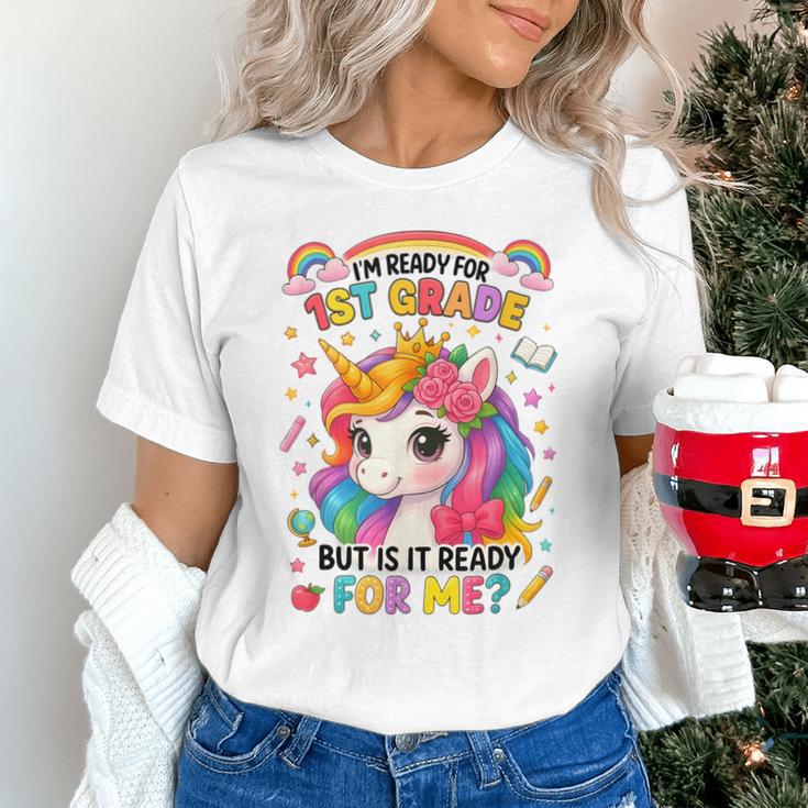 Crush First Grade Girls Back To School Unicorn First Day Unisex T-Shirt Crush First Grade Girls Back To School Unicorn First Day Unisex T-Shirt