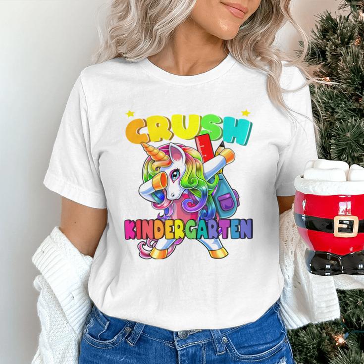 Crush Kindergarten Dabbing Unicorn Back To School Girls Performance Unisex T-Shirt Crush Kindergarten Dabbing Unicorn Back To School Girls Performance Unisex T-Shirt