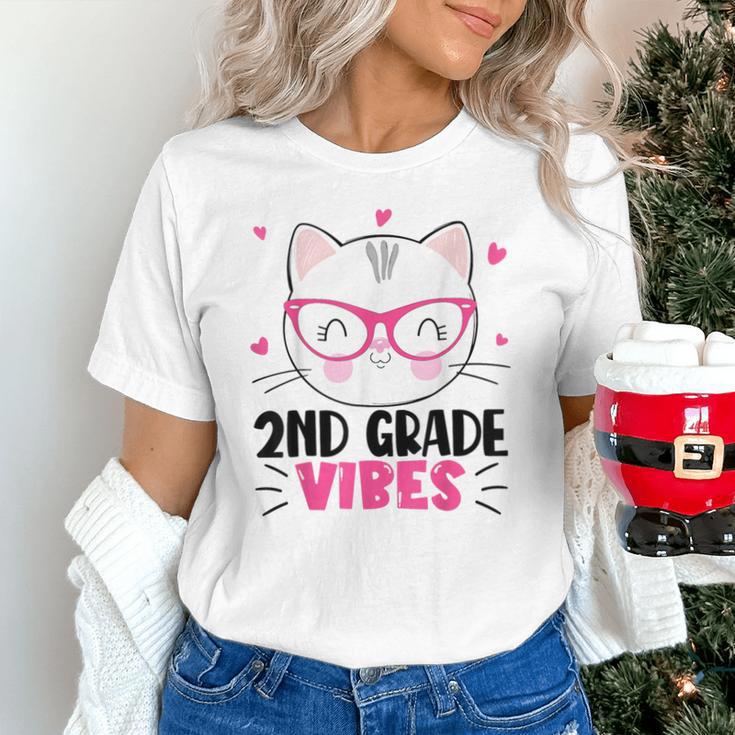 Cute 2nd Grade Vibes Cat Kitten Lover Back To School Girls Unisex T-Shirt Cute 2nd Grade Vibes Cat Kitten Lover Back To School Girls Unisex T-Shirt