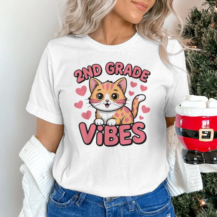 Cute Cat 2nd Grade Vibes Back To School Second Grade Girls Unisex T-Shirt Cute Cat 2nd Grade Vibes Back To School Second Grade Girls Unisex T-Shirt