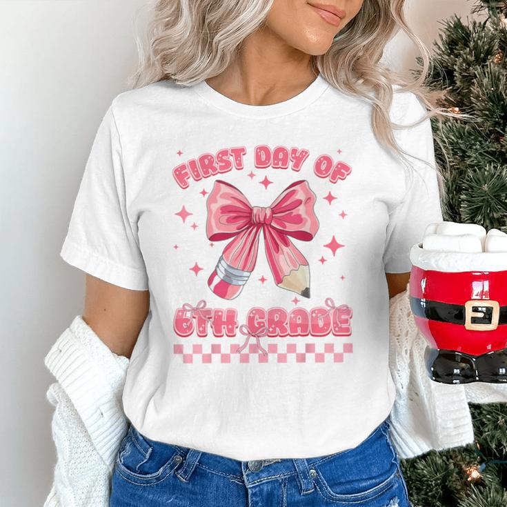 First Day Of 6th Grade Coquette Back To School Girls Kids Unisex T-Shirt First Day Of 6th Grade Coquette Back To School Girls Kids Unisex T-Shirt