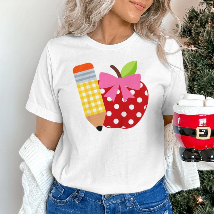 Girls Back To School Apple Toddler First Day Of Preschool Unisex T-Shirt
