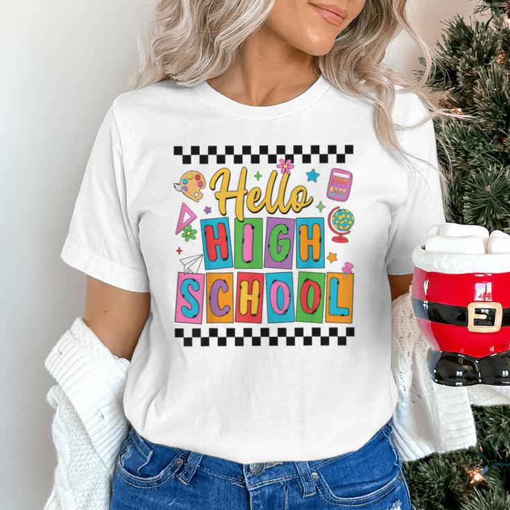 Hello Highshool First Day Of School Back To School Boy Girls Unisex T-Shirt Hello Highshool First Day Of School Back To School Boy Girls Unisex T-Shirt