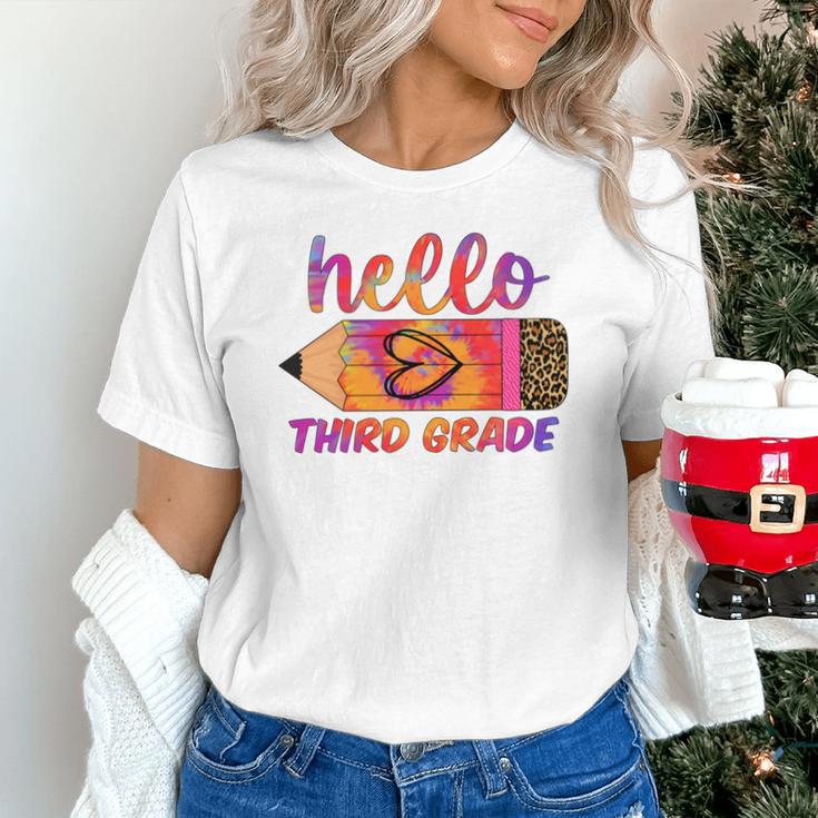 Hello Third Grade Back To School Pencil Tie Dye 3rd Grade Performance Unisex T-Shirt Hello Third Grade Back To School Pencil Tie Dye 3rd Grade Performance Unisex T-Shirt