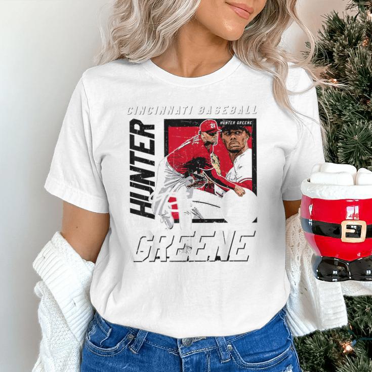 Hunter Greene Cincinnati MLB Baseball Players MLBHGR203M Unisex T-Shirt