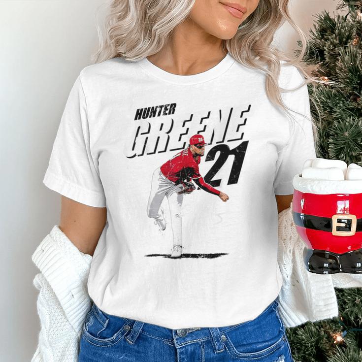 Hunter Greene Cincinnati MLB Baseball Players MLBHGR204M Unisex T-Shirt Hunter Greene Cincinnati MLB Baseball Players MLBHGR204M Unisex T-Shirt