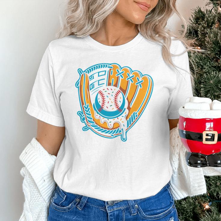 Ice Cream Baseball Mitt Drippy Scoop Baseball Sports Unisex T-Shirt Ice Cream Baseball Mitt Drippy Scoop Baseball Sports Unisex T-Shirt