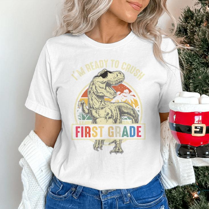 I'm Ready To Crush First Grade DinosaurRex Back To School Performance Unisex T-Shirt I'm Ready To Crush First Grade DinosaurRex Back To School Performance Unisex T-Shirt
