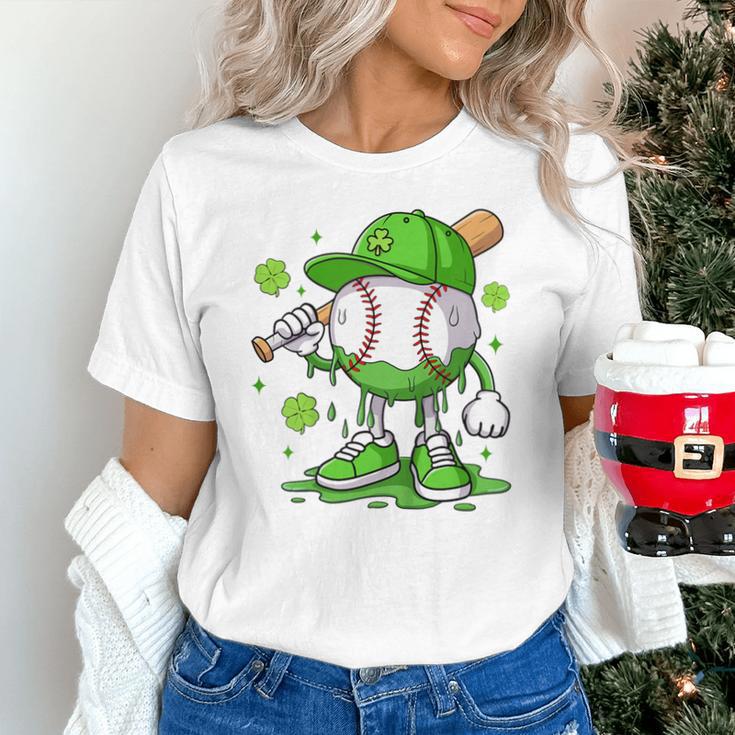 Kids Boys Happy St Patricks Day Kids Baseball Ice Cream Drip Unisex T-Shirt