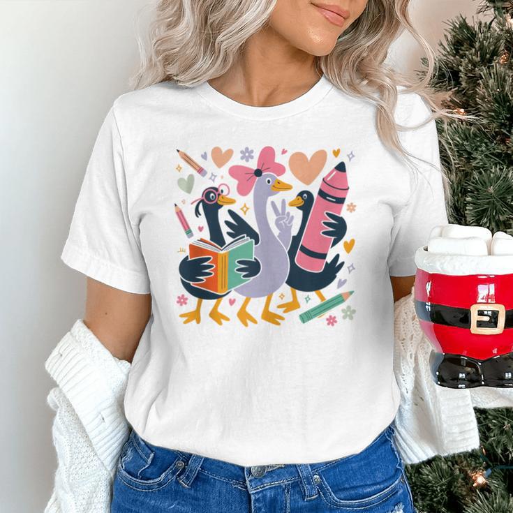 Kindergarten 1st Grade Goose Back To School Girls Unisex T-Shirt Kindergarten 1st Grade Goose Back To School Girls Unisex T-Shirt