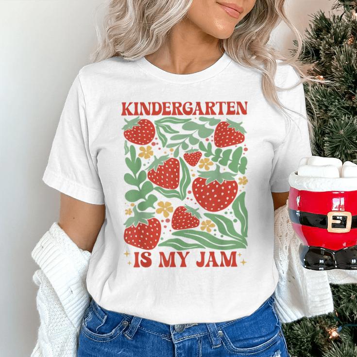 Kindergarten Is My Jam Boho Floral Strawberry Back To School Unisex T-Shirt Kindergarten Is My Jam Boho Floral Strawberry Back To School Unisex T-Shirt