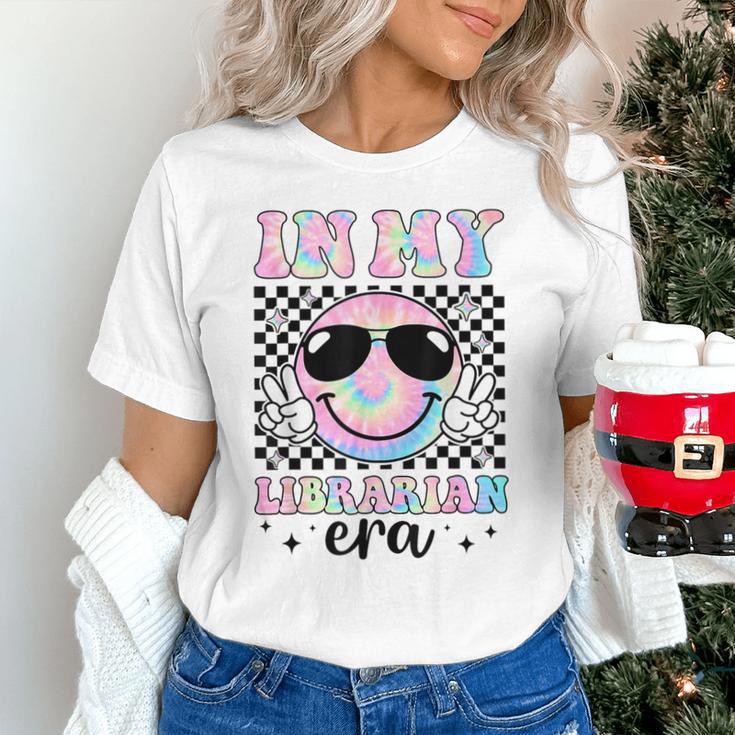 In My Librarian Era Groovy Tie Dye Back To School Unisex T-Shirt In My Librarian Era Groovy Tie Dye Back To School Unisex T-Shirt