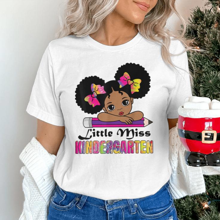 Little Miss Kindergarten Afro Puff Girl Back To School Unisex T-Shirt