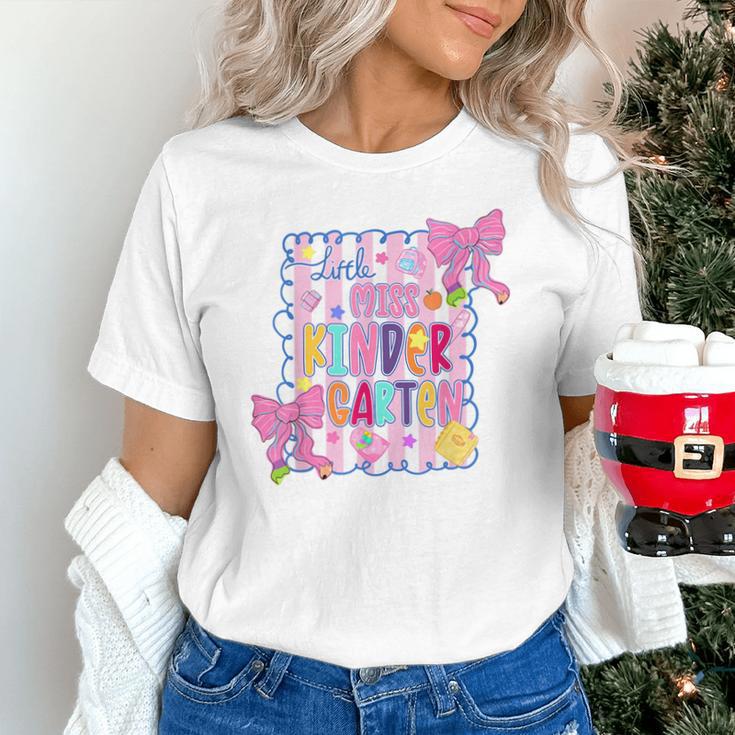 Little Miss Kindergarten Kids Girls Coquette Back To School Unisex T-Shirt Little Miss Kindergarten Kids Girls Coquette Back To School Unisex T-Shirt