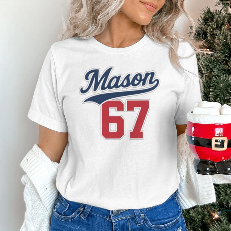 Mason 67 Jersey Baseball Men Women Boys Girls Number 6 7 Unisex T-Shirt