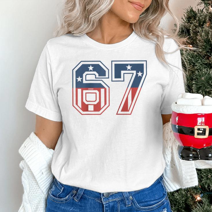 Number 67 USA Raglan Baseball Tee Unisex T-Shirt Number 67 USA Raglan Baseball Tee Unisex T-Shirt
