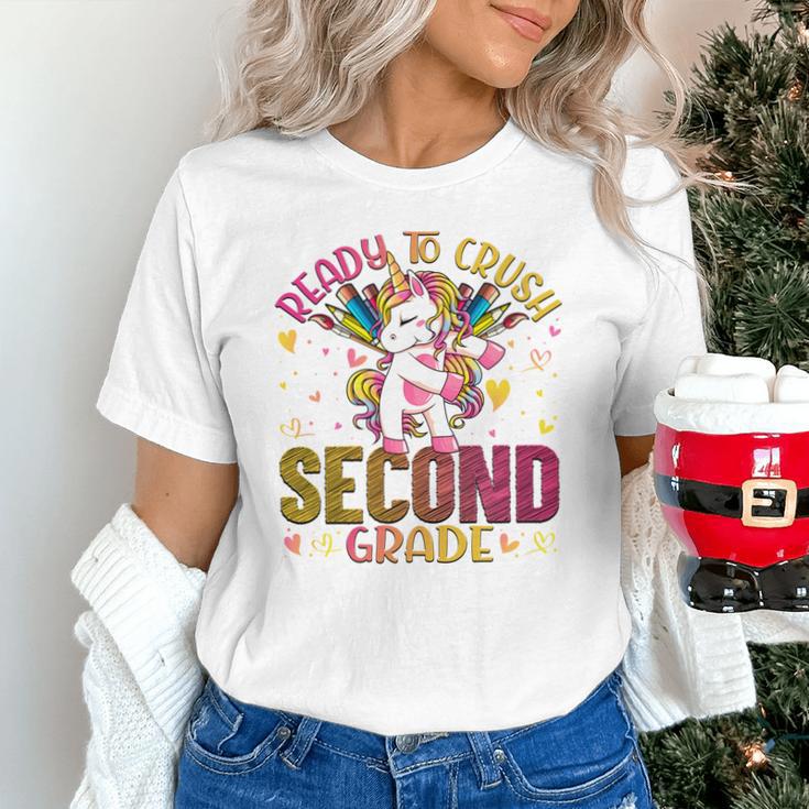 Ready To Crush Second 2nd Grade Back To School Unicorn Kids Performance Unisex T-Shirt Ready To Crush Second 2nd Grade Back To School Unicorn Kids Performance Unisex T-Shirt