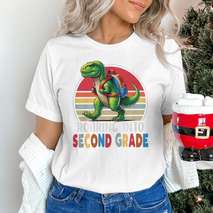 Roaring Into Second Grade T-Rex Back To School 2nd Grade Premium Tri-Blend Unisex T-Shirt Roaring Into Second Grade T-Rex Back To School 2nd Grade Premium Tri-Blend Unisex T-Shirt