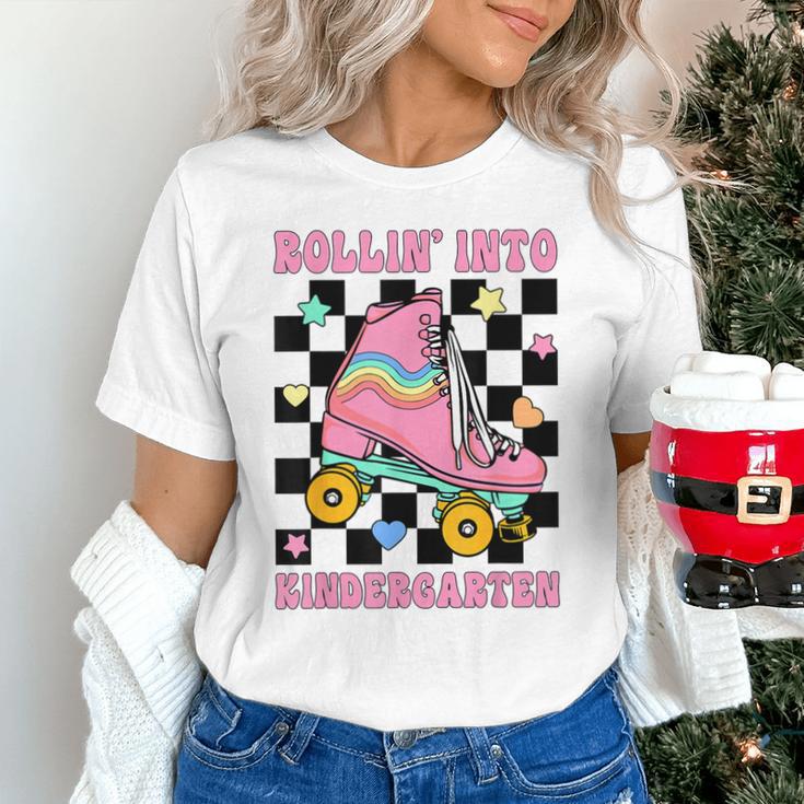 Rolling Into Kindergarten Roller Skating Girl Back To School Unisex T-Shirt Rolling Into Kindergarten Roller Skating Girl Back To School Unisex T-Shirt