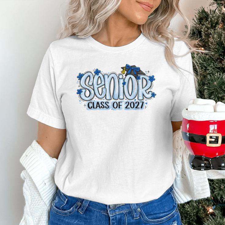 Senior 2027 Blue Girls Class Of 27 Back To School Unisex T-Shirt Senior 2027 Blue Girls Class Of 27 Back To School Unisex T-Shirt