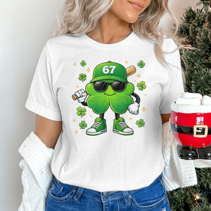 Shamrocks Playing Baseball St Patricks Day 6 7 Meme Men Boys Unisex T-Shirt Shamrocks Playing Baseball St Patricks Day 6 7 Meme Men Boys Unisex T-Shirt
