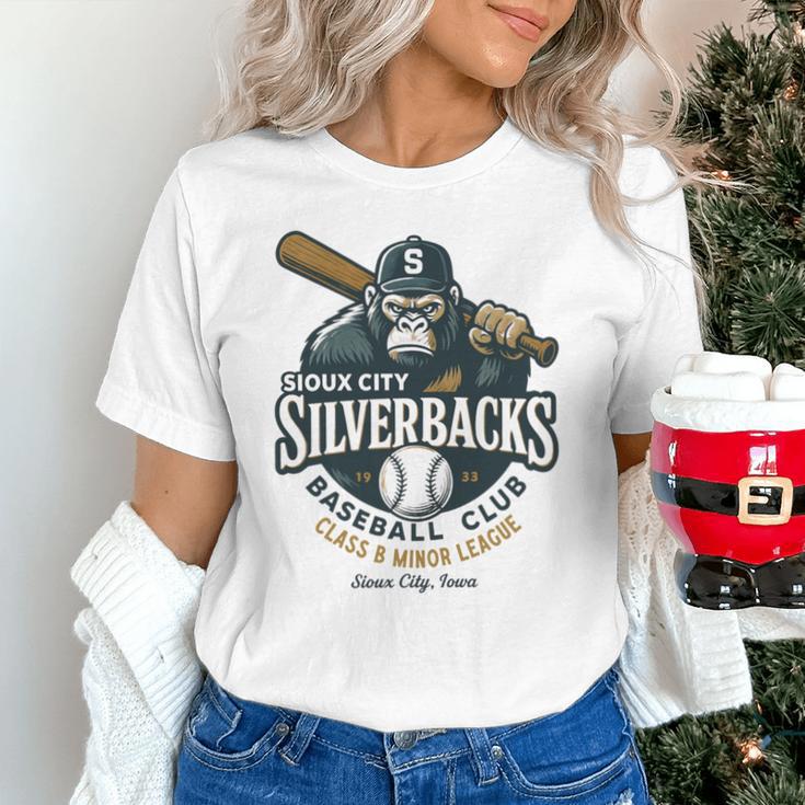 Sioux City Silverbacks Retro Minor League Baseball Unisex T-Shirt Sioux City Silverbacks Retro Minor League Baseball Unisex T-Shirt