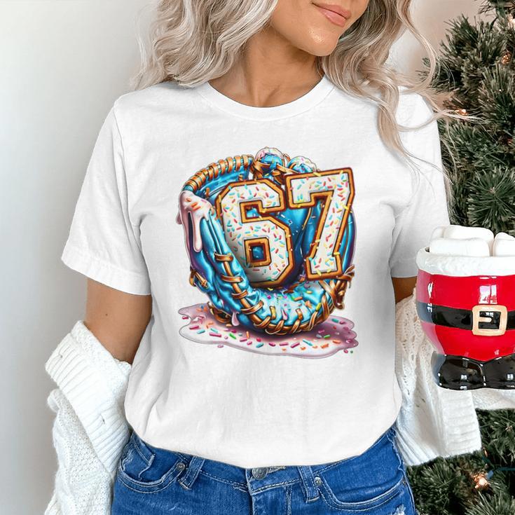 Six Seven Baseball Lifestyle 67 Meme Gen Alpha Slang Premium Tri-Blend Unisex T-Shirt