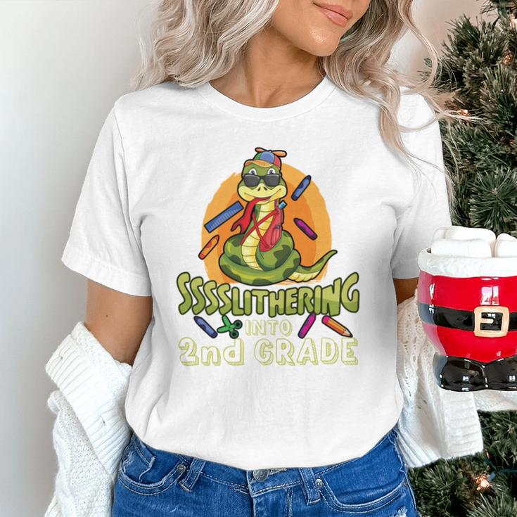 Slithering Into 2nd Grade First Day Back To School Snake Performance Unisex T-Shirt Slithering Into 2nd Grade First Day Back To School Snake Performance Unisex T-Shirt