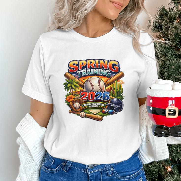 Spring Training 2026 Baseball Fan Retro Palm Cactus Premium Tri-Blend Unisex T-Shirt