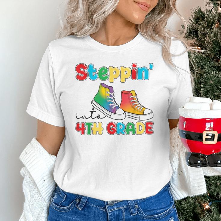 Steppin Into Fourth Grade Back To School First Day 4th Grade Unisex T-Shirt
