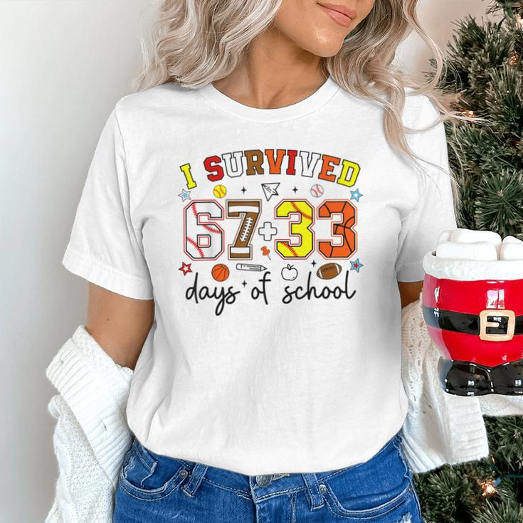 I Survived 6733 Days Baseball Football Softball 100 Days Unisex T-Shirt I Survived 6733 Days Baseball Football Softball 100 Days Unisex T-Shirt