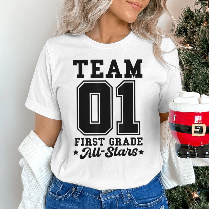 Team 1st Grade All-Stars Back To School Sports Jersey Unisex T-Shirt Team 1st Grade All-Stars Back To School Sports Jersey Unisex T-Shirt