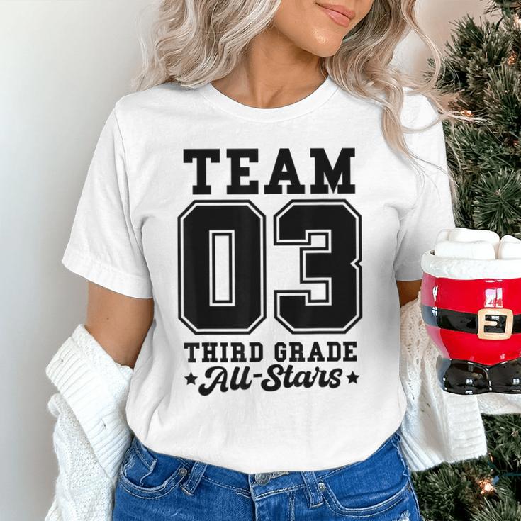 Team 3rd Grade All-Stars Back To School Sports Jersey Unisex T-Shirt