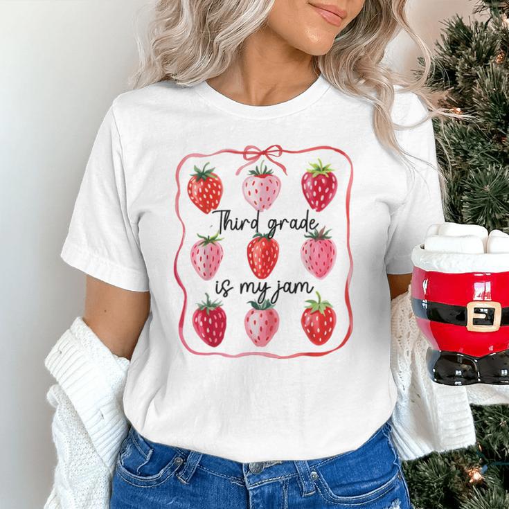 Third Grade Is My Jam Strawberry 3rd Grade Back To School Unisex T-Shirt