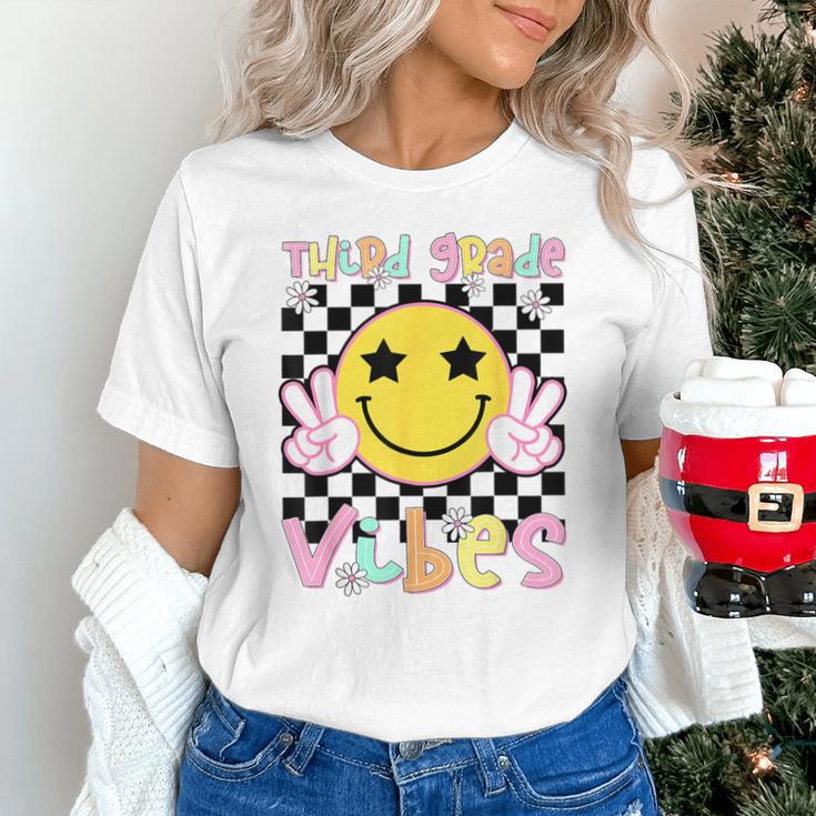 Third Grade Vibes Groovy Smile Face Back To School Girl Kid Unisex T-Shirt Third Grade Vibes Groovy Smile Face Back To School Girl Kid Unisex T-Shirt