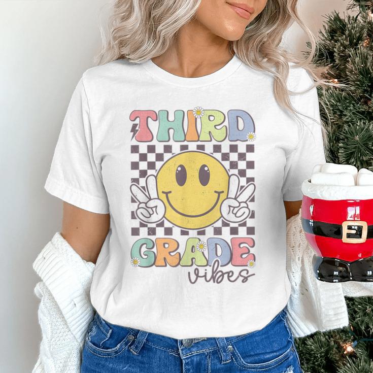 Third Grade Vibes Smile Face 3rd Grade Team Back To School Unisex T-Shirt Third Grade Vibes Smile Face 3rd Grade Team Back To School Unisex T-Shirt