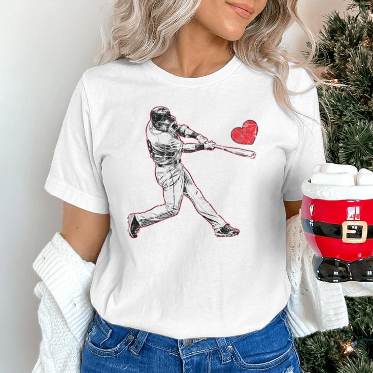 Valentines Baseball Batter Heart Player Silhouette Premium Tri-Blend Unisex T-Shirt Valentines Baseball Batter Heart Player Silhouette Premium Tri-Blend Unisex T-Shirt