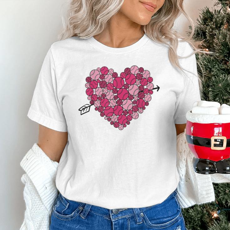 Valentine's Day Baseball Heart Softball Player Sports Lover Unisex T-Shirt Valentine's Day Baseball Heart Softball Player Sports Lover Unisex T-Shirt
