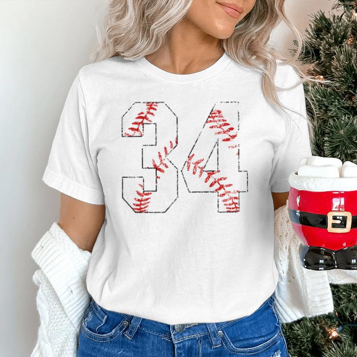 Vintage Distressed Baseball Number 34 Jersey Player Uniform Unisex T-Shirt Vintage Distressed Baseball Number 34 Jersey Player Uniform Unisex T-Shirt